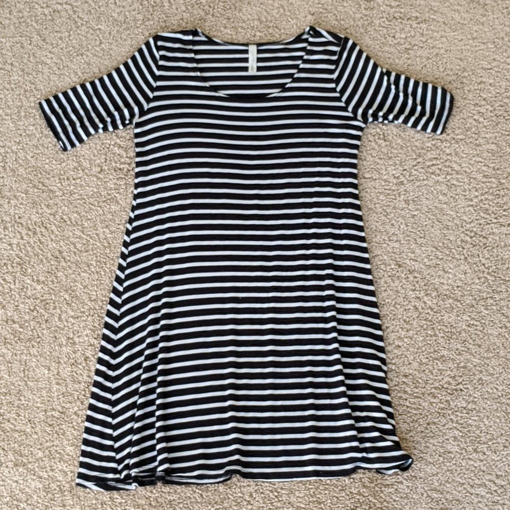 Comfortable striped dress